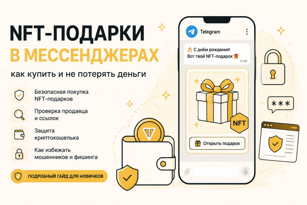 NFT подарки в мессенджерах