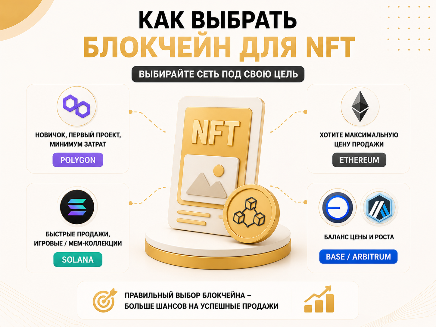 Как выбрать блокчейн для NFT — универсальное правило