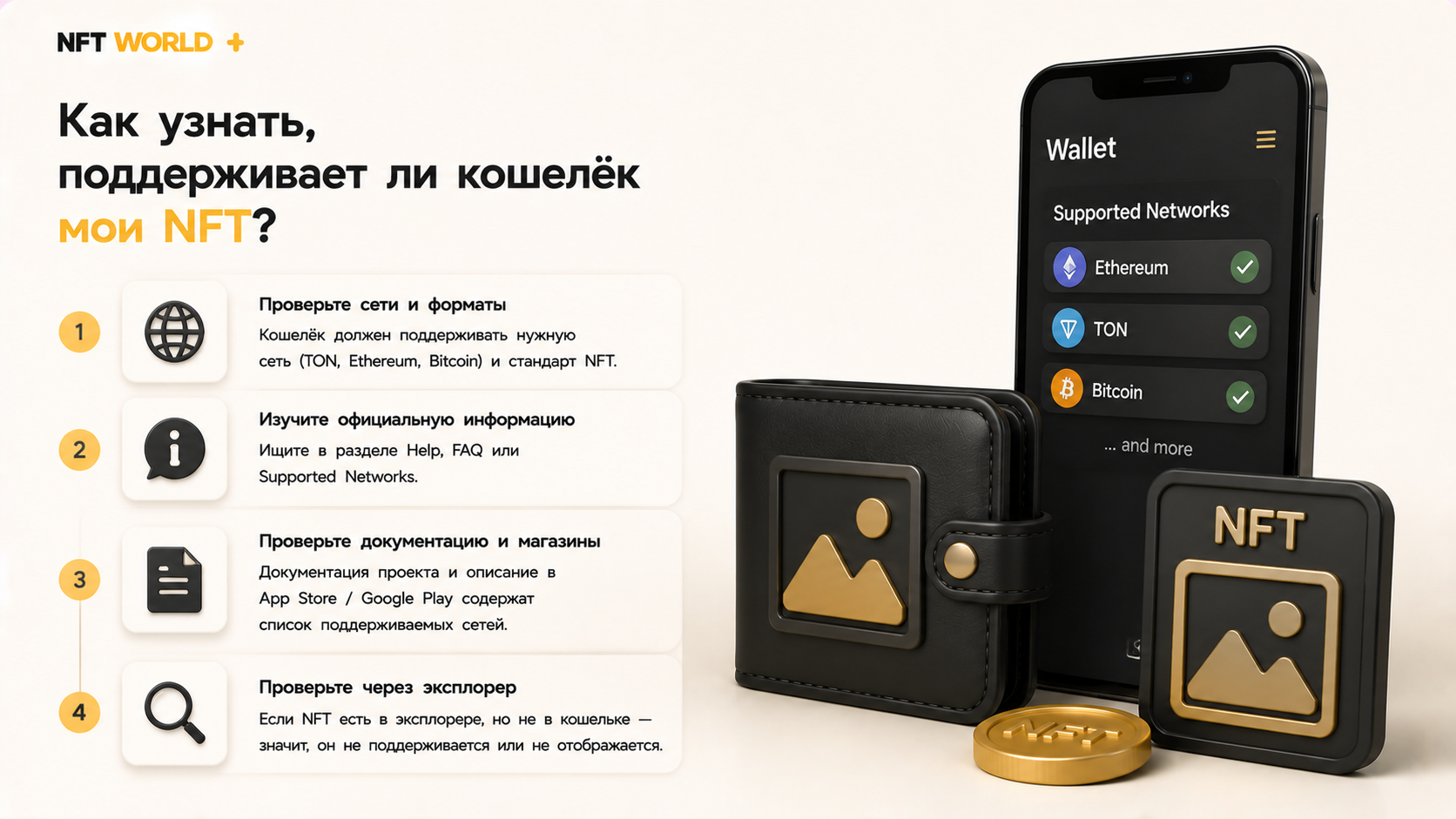 >Как узнать, поддерживает ли кошелёк мои NFT?