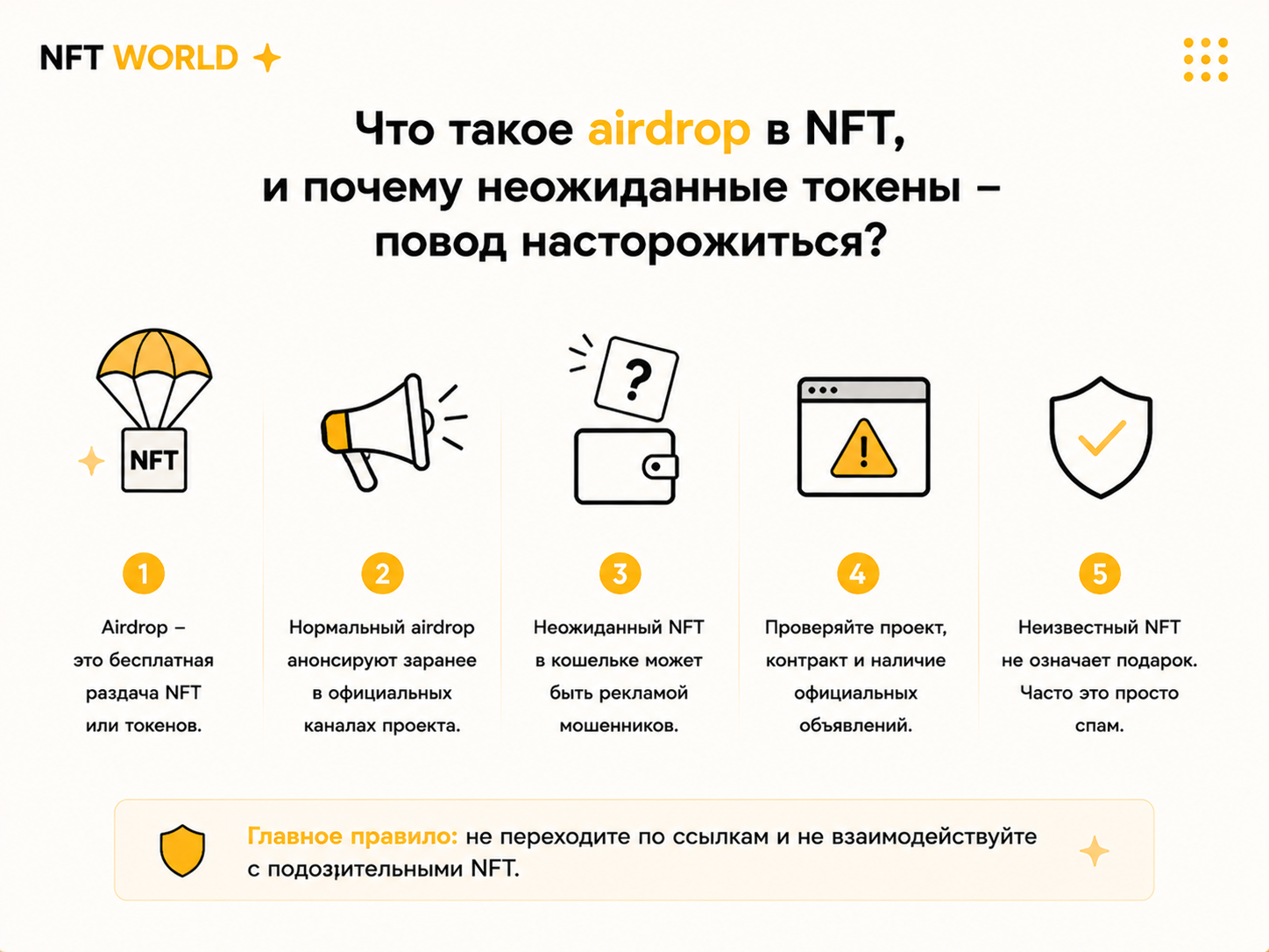 Что такое airdrop в NFT, и почему неожиданные токены в кошельке – повод насторожиться?