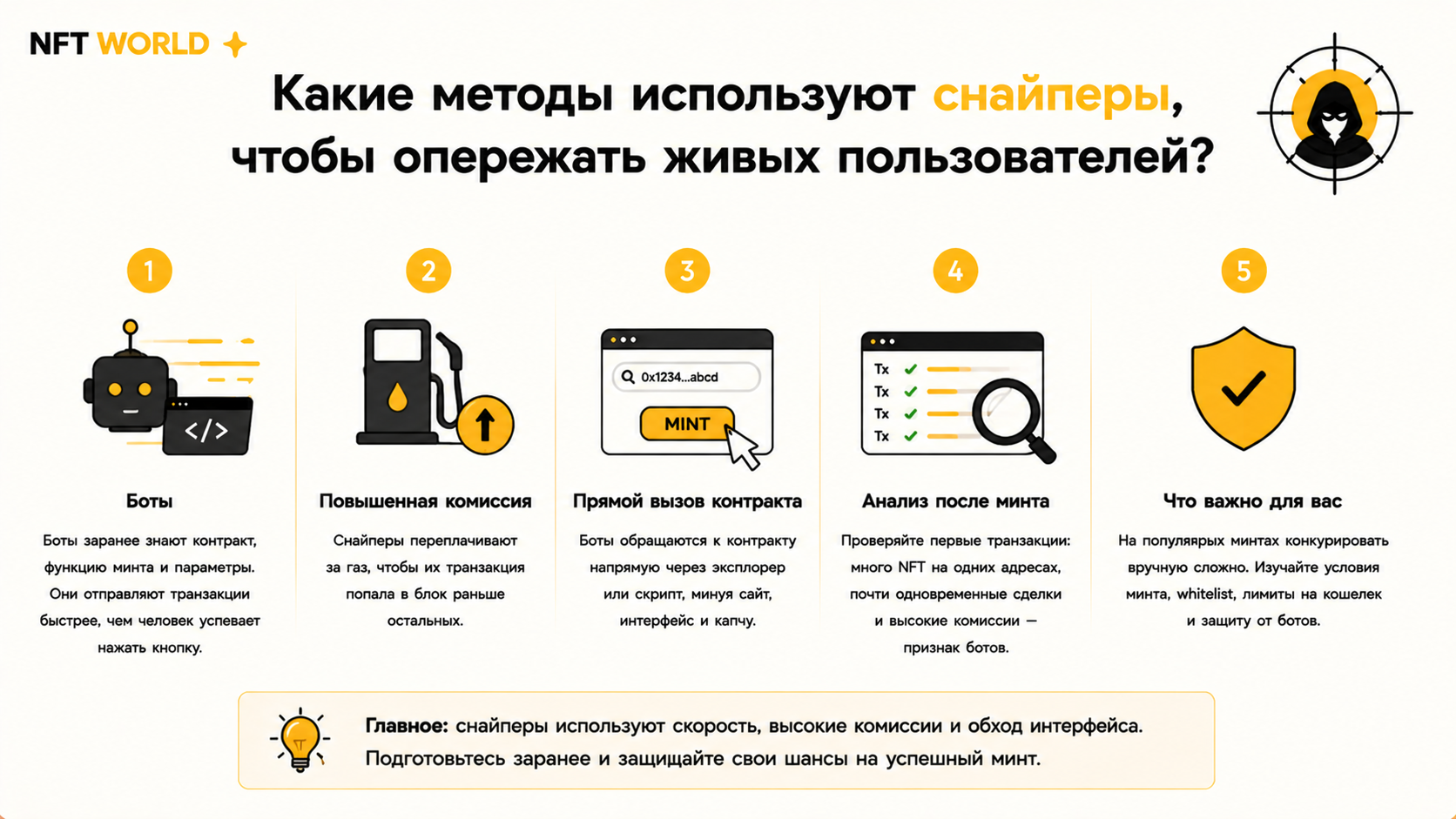Какие методы используют снайперы, чтобы опережать живых пользователей?