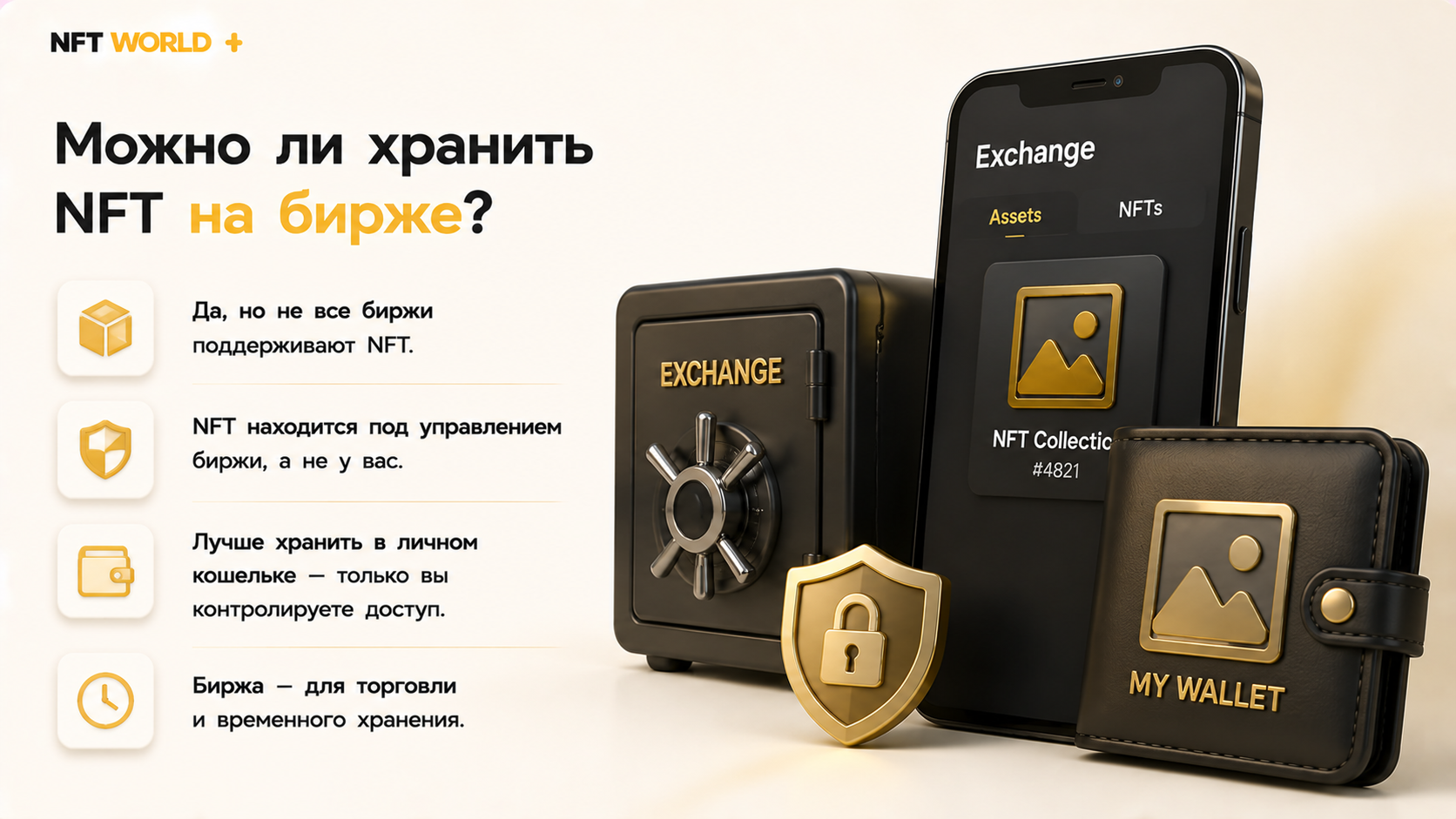 >Можно ли хранить NFT на бирже?