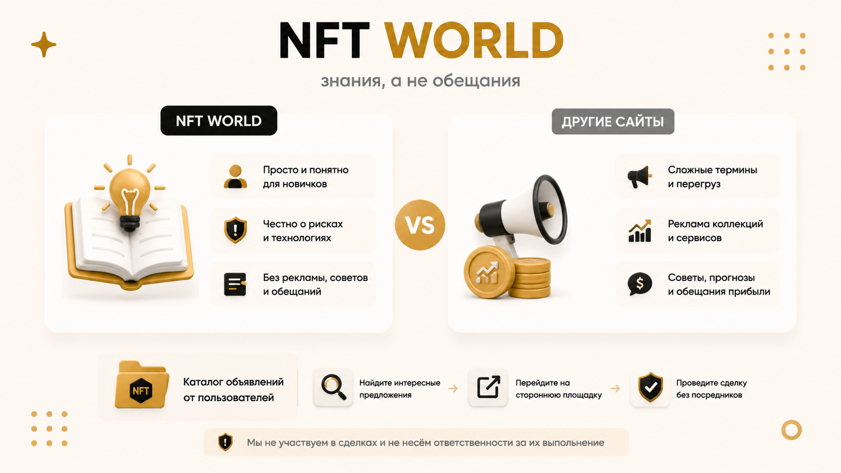 Чем этот сайт отличается от других баз знаний про NFT?