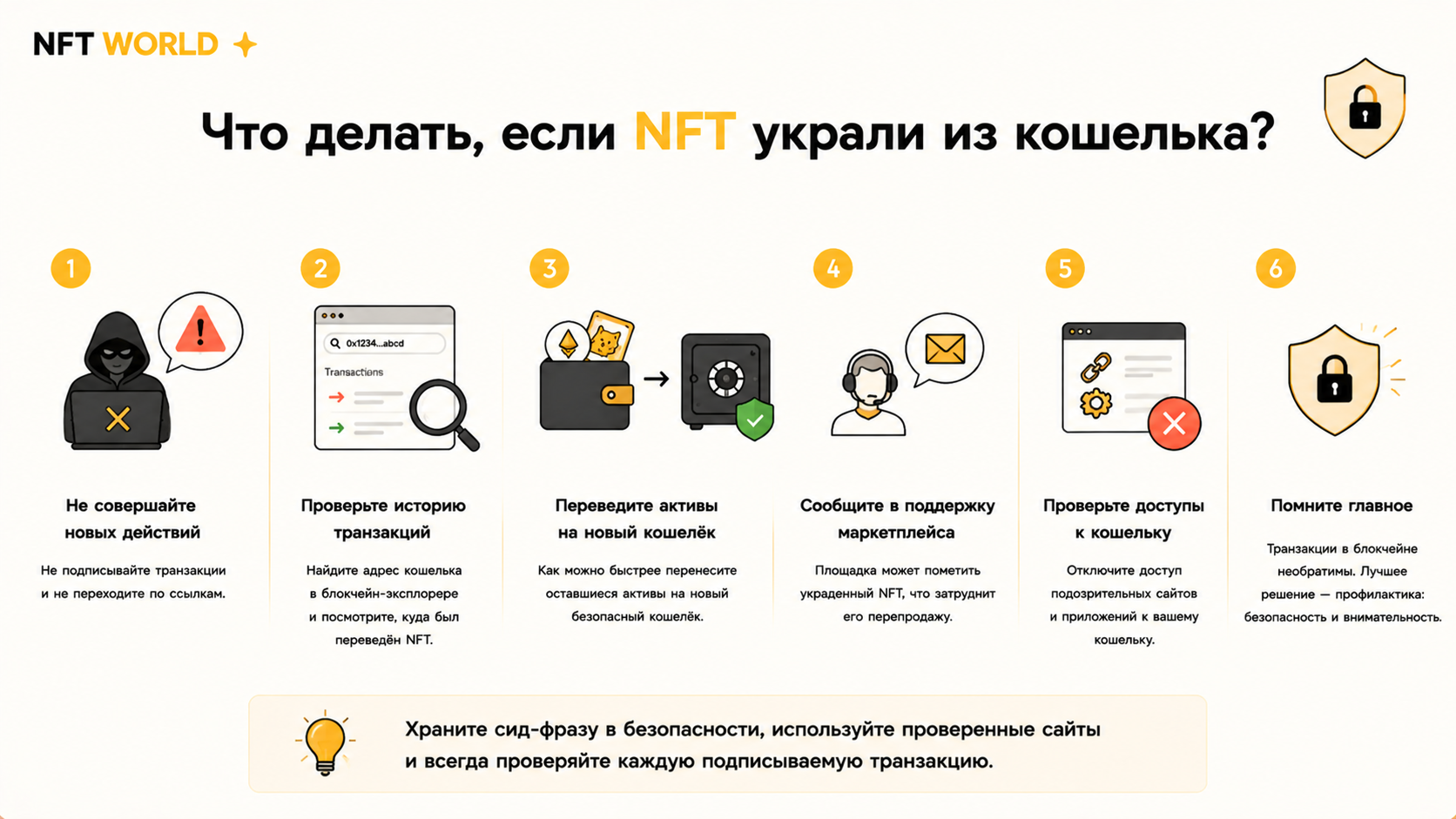 Что делать, если NFT украли из кошелька?